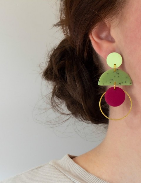 cascade-nature-merlot-irish-handmade-earrings-wearing