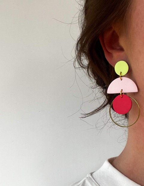 cascade-lime-pink-peach-irish-handmade-earrings