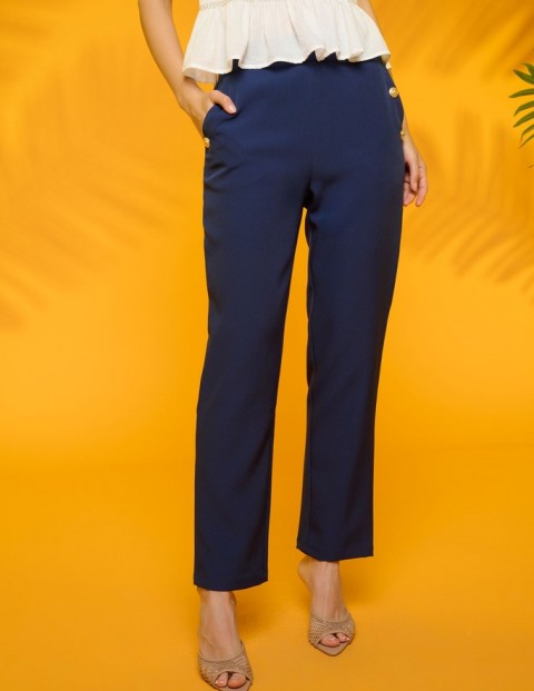 [251107-34] GROVE BLUE TROUSERS (XS)