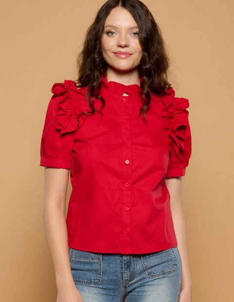 [261-156-34] RED ANIA TOP (XS)