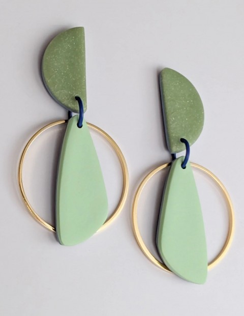 Culu+Design+-+SS26+-+FAYE+-+Green+-+Handmade+Earrings