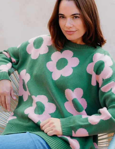 Sugarhill_Brighton_Leona_Jumper_Green_Pink_Fresh_Flowers_64